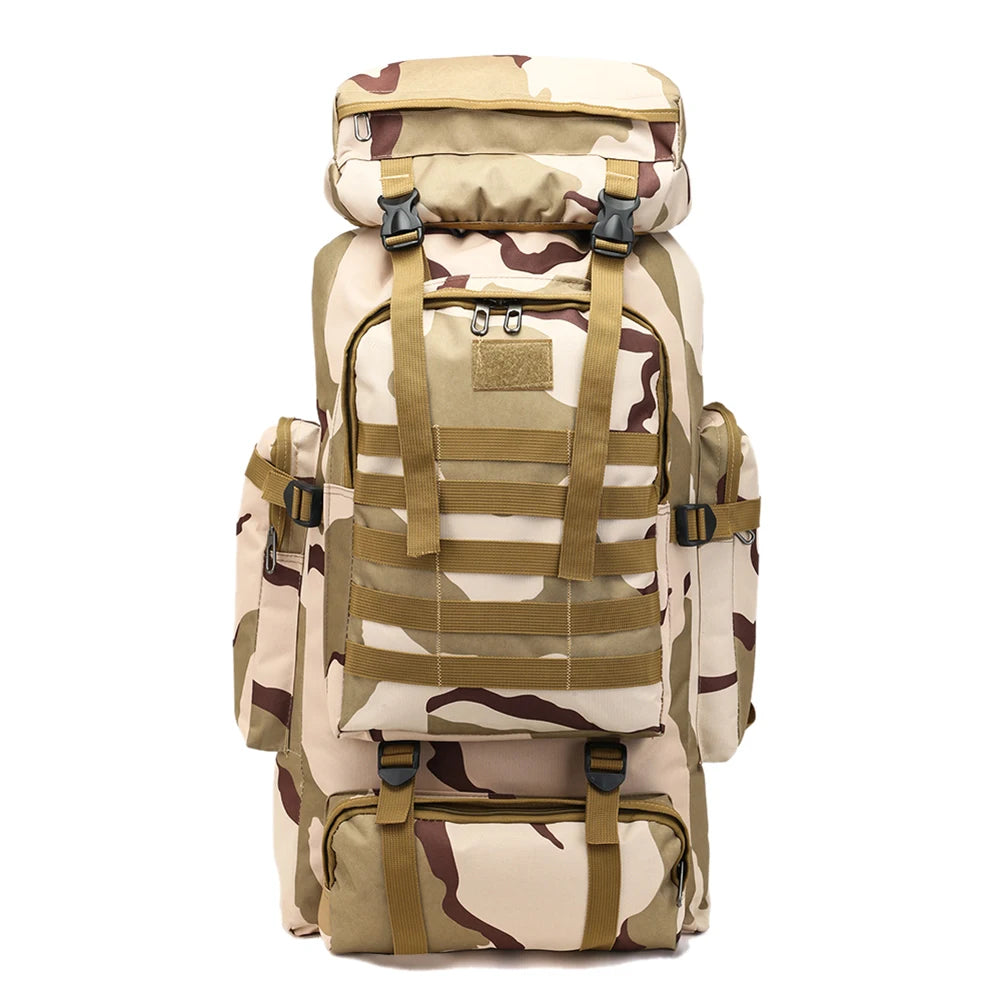 80L Tactical Backpack Outdoor Military Rucksacks Tactical Sports Camping Hiking Trekking Fishing Hunting Knapsack