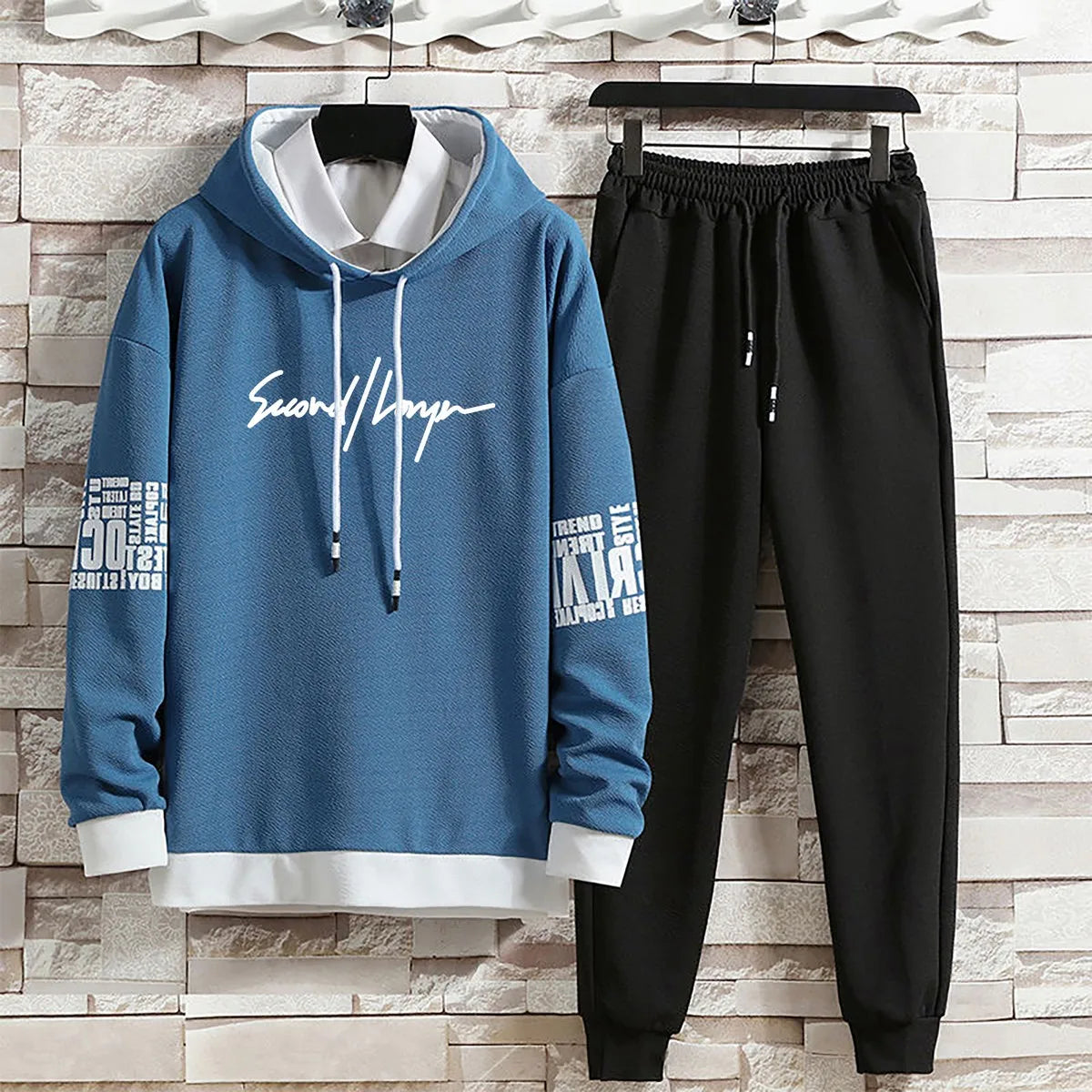 Clothing for Men Hoodies Set Pants Casual Summer Autumn Suits Pullover Hat Hood Print Sweaterhoodie Men New Top Long Sleeves