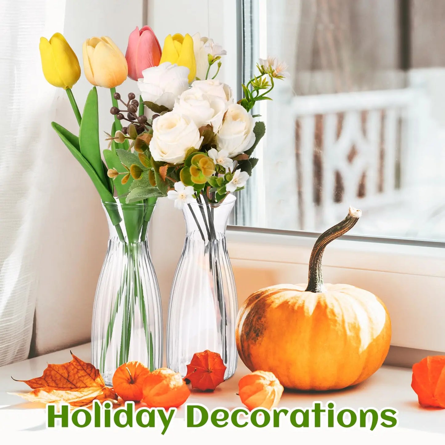 Stripe style vase, DIY floral decoration display, holiday and home decoration table decoration, wedding, home, dinner party