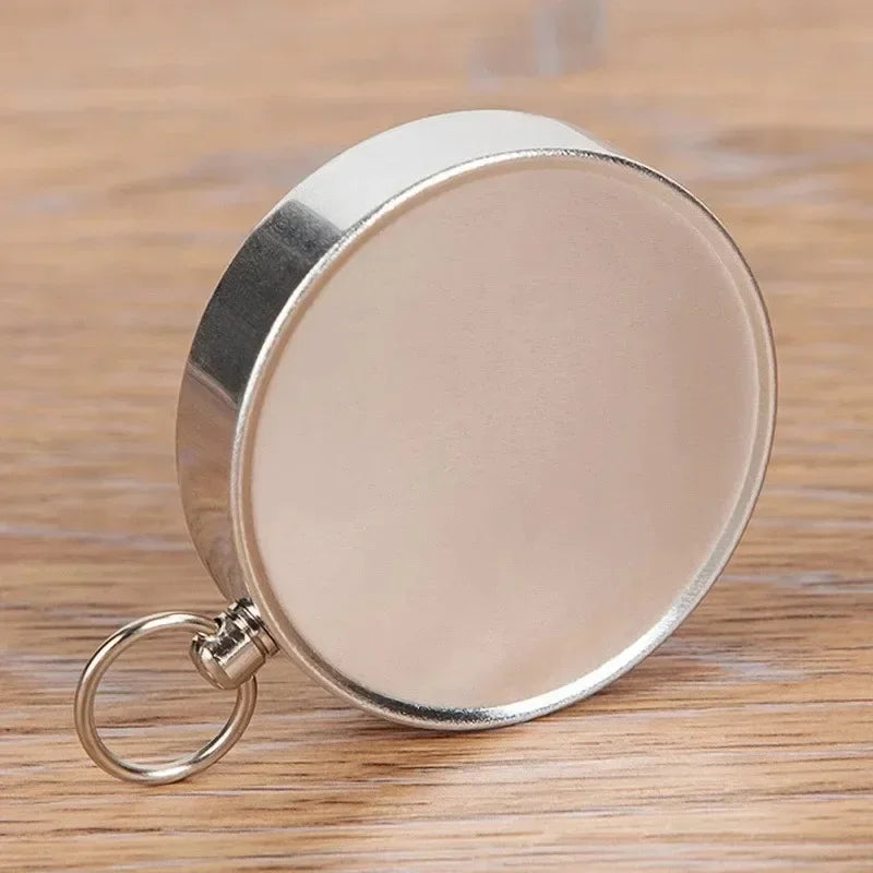 Pocket-sized Compass, Portable Survival Movement Navigation Compass with Key Ring, Suitable for Outdoor Camping and Hiking