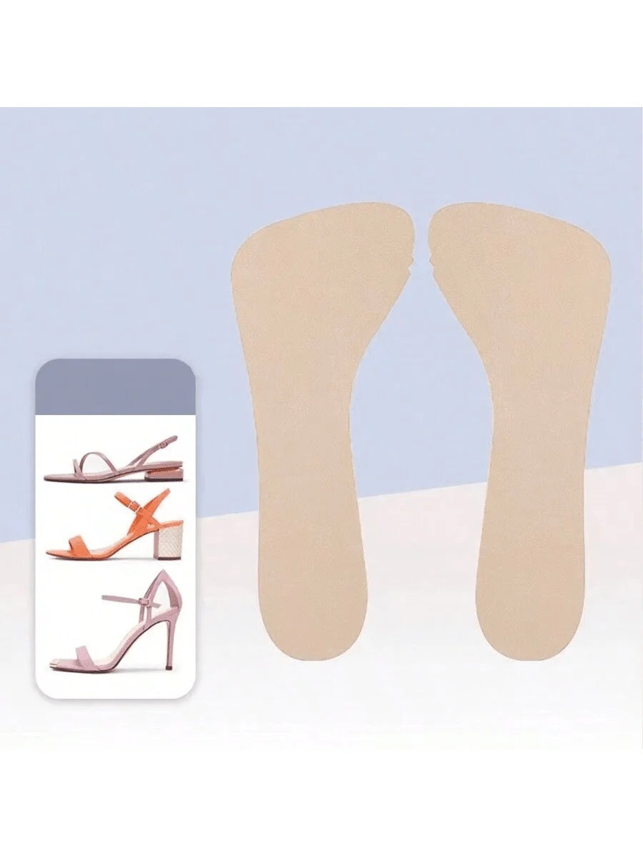 6 pairs of women sandals sole pads, ultra-thin non-slip sweat-absorbent , stick firmly, preventing the foot from sliding forwa
