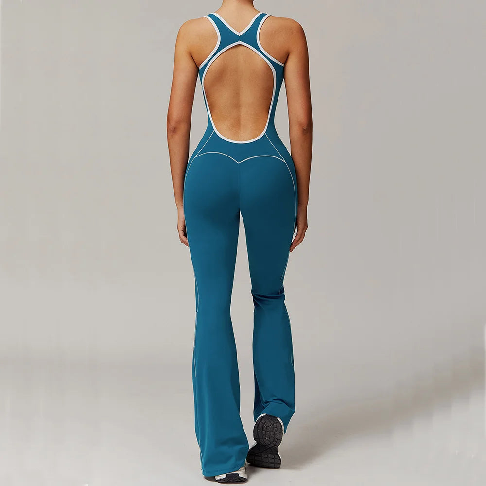 Yoga Jumpsuit for Women Set Fitness Sports Overalls Gym Clothing Set Yoga Wear Pilates Workout Clothes Outfit Push Up Activewear