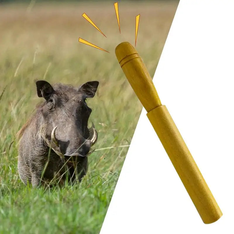 Wooden Wild Hog Calls tool for Hunting Wild Boars Whistle Attracting Portable Imitation Sound Hog Call Tool for Men Women Adults