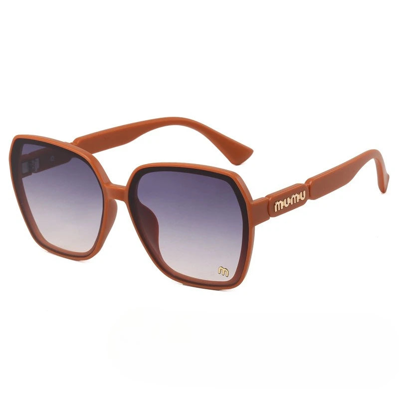 2025 Luxury Sunglasses Women High-End Large Frame Retro Fashion UV400 Protection Trendy Designer Shades Light Luxury Glasses