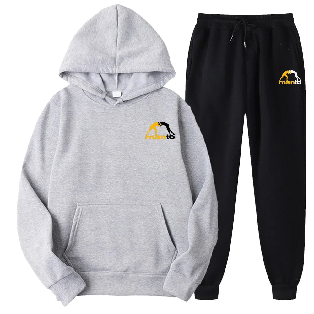 Men's Clothing Fashion Track Suits Sports Wear Jogging Suits Hooded Tracksuit Set Clothes Hoodies+Sweatpants Sweat Suits