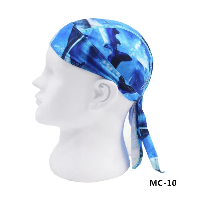 Summer Headband Men Printed Headscarf Fishing Cycling Cap Sun Protection Camouflage Women Running Hood Hiking Sport Bandana