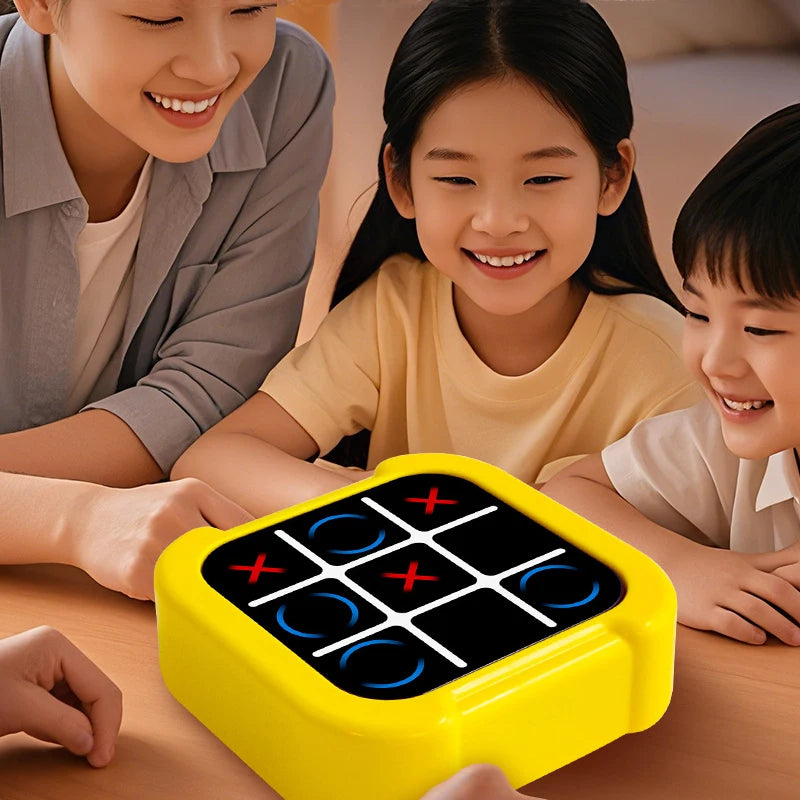 1PC Tic Tac Toe Electronic Chessboard Multifunctional Children's Education Strategy Toy Interactive Brain Game Parent-Child Fun