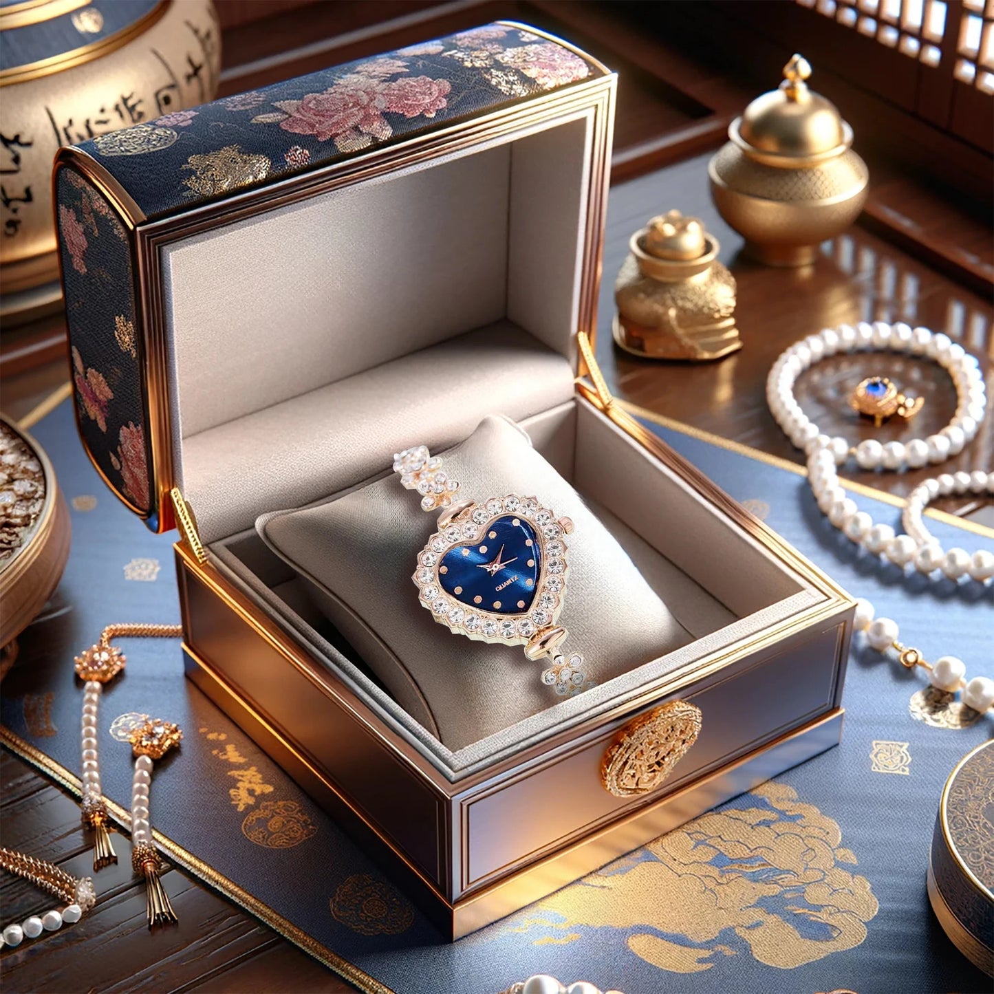 The new women's watch features a fashionable, classic, versatile, gorgeous and elegant design, featuring a quartz watch