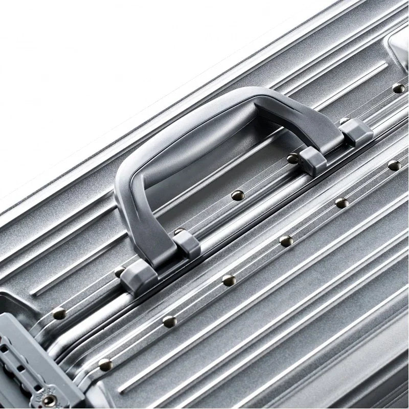 Fashion Case 20“24''26''29 Inch Aluminum Suitcase Alloy Trolley Case Universal Luggage Men Women's Travel Offers With Wheels