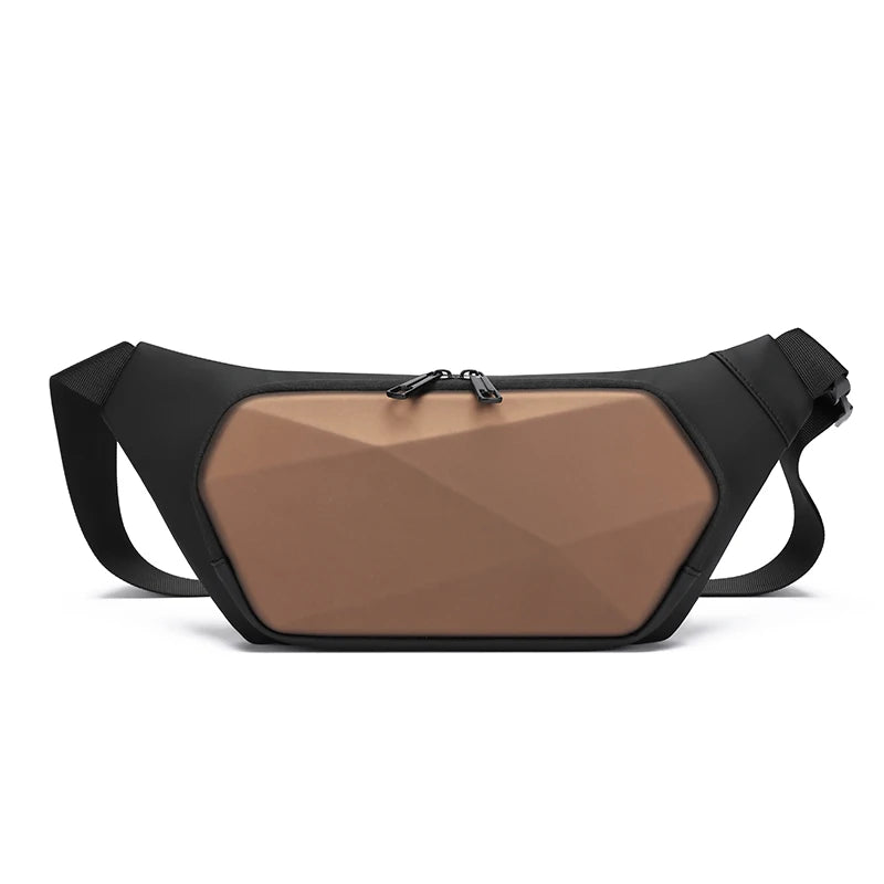 Men's crossbody bag - casual daily use, chest bag, city commuting, fashionable design, waist bag