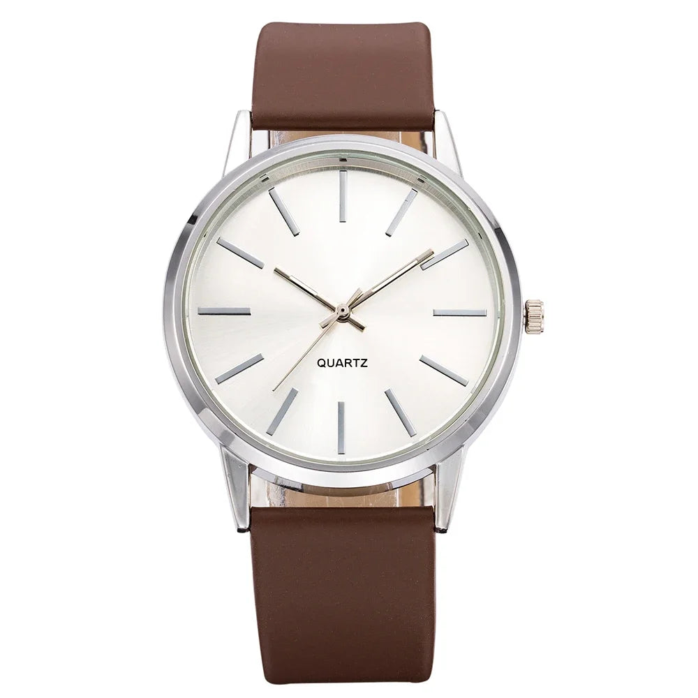 Women's Wristwatches Fashion Simple Analog Ladies Quartz Watch Casual Leather Strap Woman Watch Female Clock montres femmes