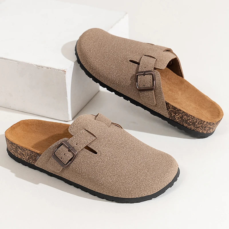 Men's Toe-Toe Slippers, Fashionable and Versatile, Thick-Soled, Wear-Resistant, Soft-Soled, Slip-On Casual Sandals