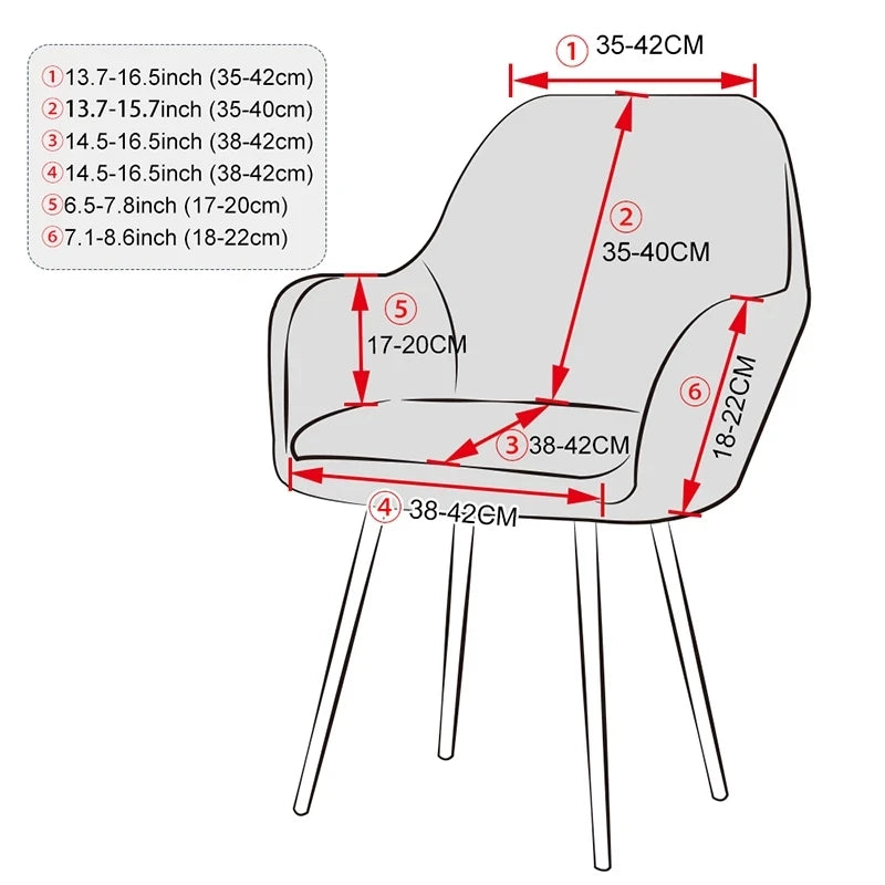 Water Repellent High Arm Chair Cover Elastic Dining Chairs Slipcovers Removable Solid Color Armchair Covers for Hotel wedding