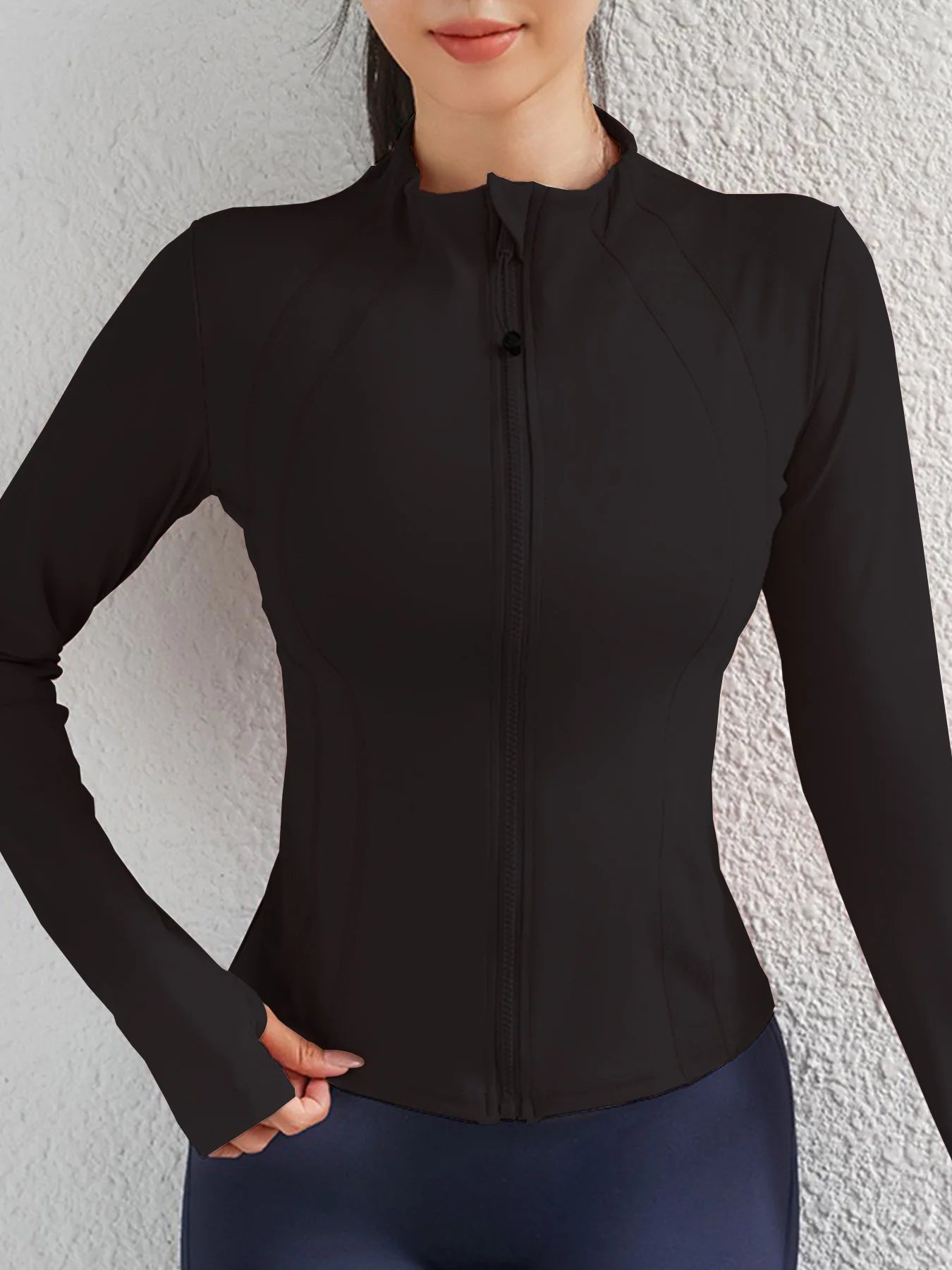 Yoga Clothes Windbreaker Sportswear Woman Running Long Sleeve Sweatshirt Sports Jackets Top Women Workout Tops Activewear