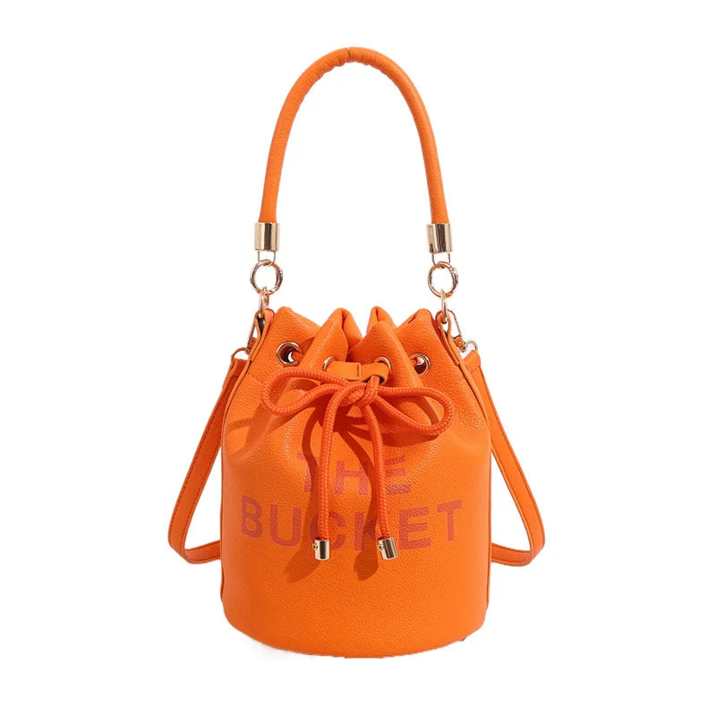 Women's Bag Portable Retro Women's Bag European And American Fashion Multifunctional Bag Women's New Bucket Shoulder Diagonal