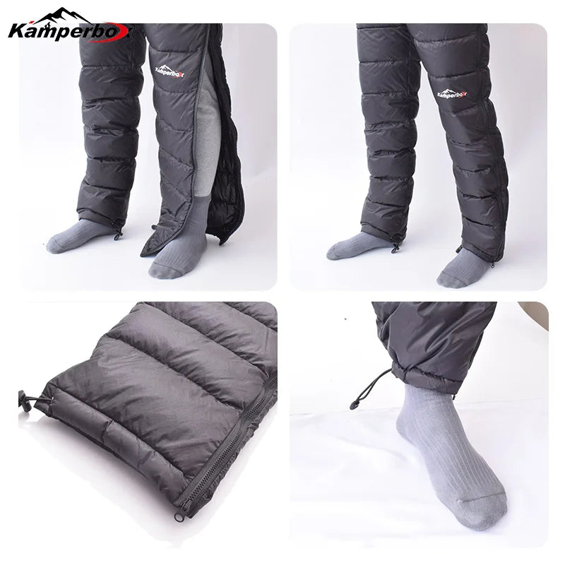 Kamperbox Hiking Men Pants Winter Down Pants Men Winter Down Trousers Hiking