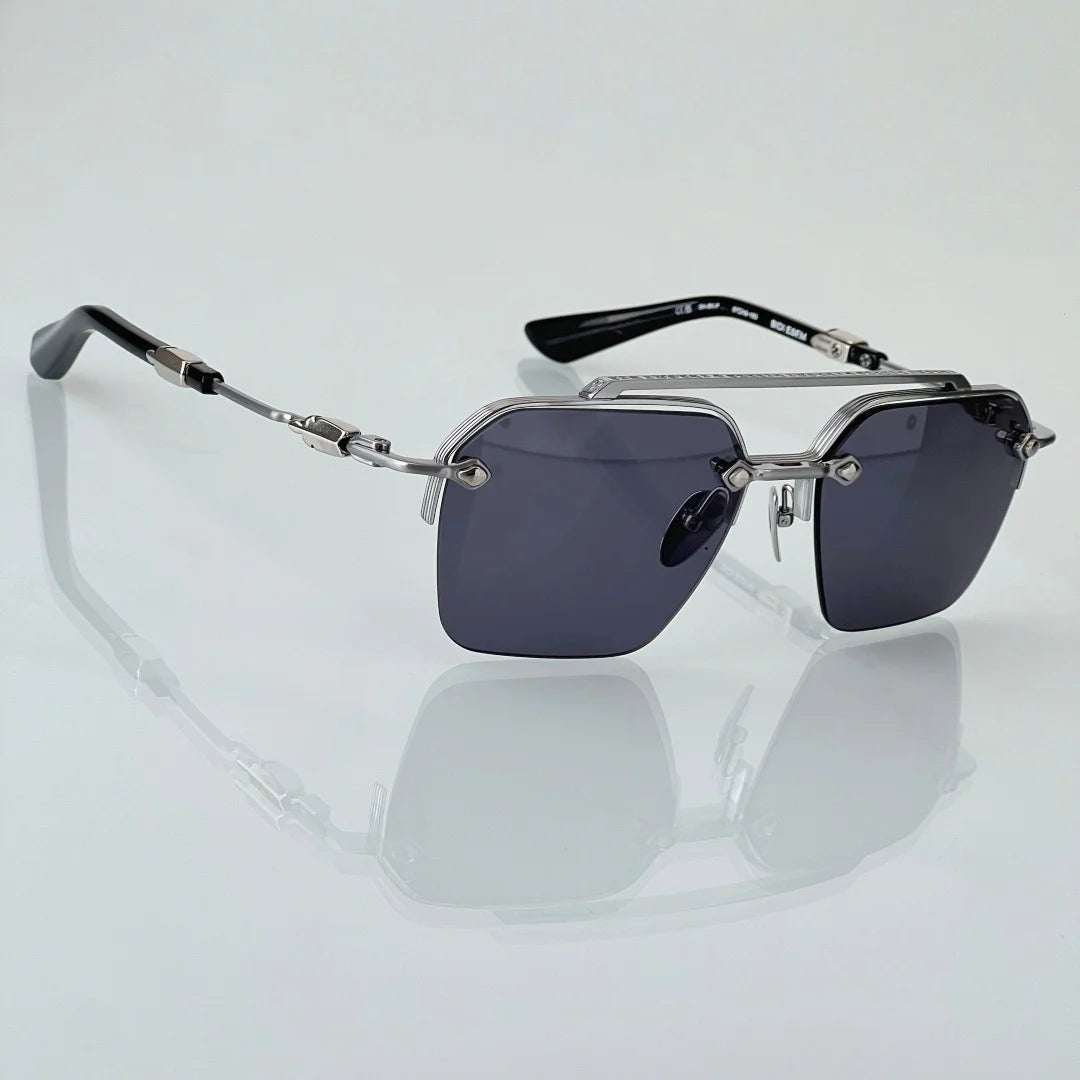 BIDIESEM UV400 Titanium Punk Sunglasses Lightweight Comfortable Top Quality Luxury Fashion Eyewear Unisex for Outdoor Travel