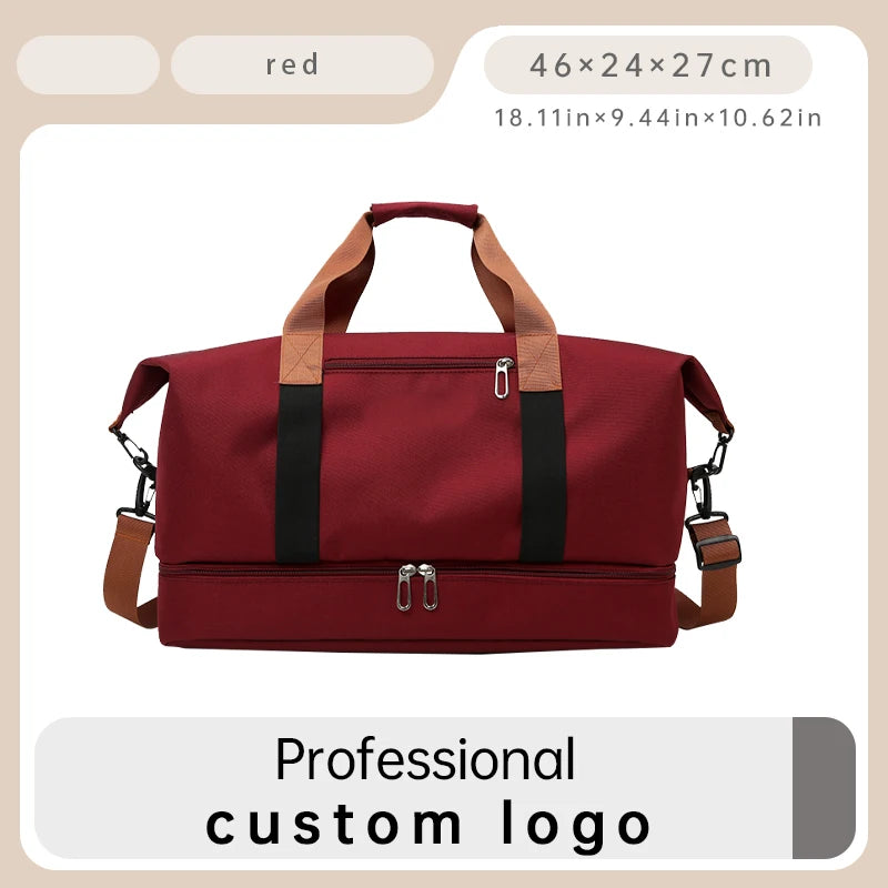 Custom logo Unisex Gym Duffle Bags for Men Large Capacity Luggage Travel Duffel Bags Travel Bags Men
