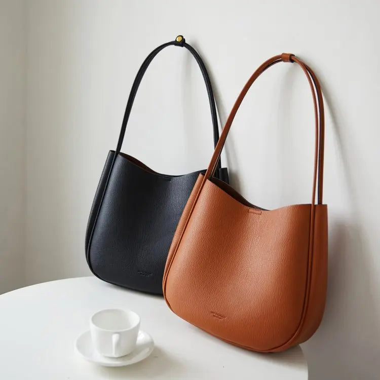 Women's bag Atmospheric versatile handbag Commuter shoulder messenger bag Large capacity armpit bag Casual bucket bag Women's