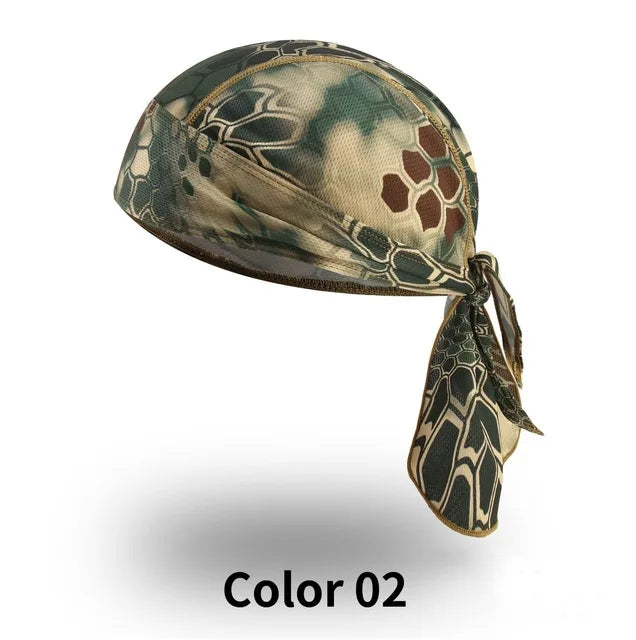 Summer Headband Men Printed Headscarf Fishing Cycling Cap Sun Protection Camouflage Women Running Hood Hiking Sport Bandana