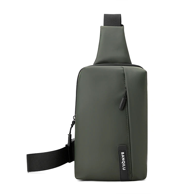 Men's breast bag ins waterproof messenger bag fashion locomotive cycling backpack shoulder bag sports couple fanny pack