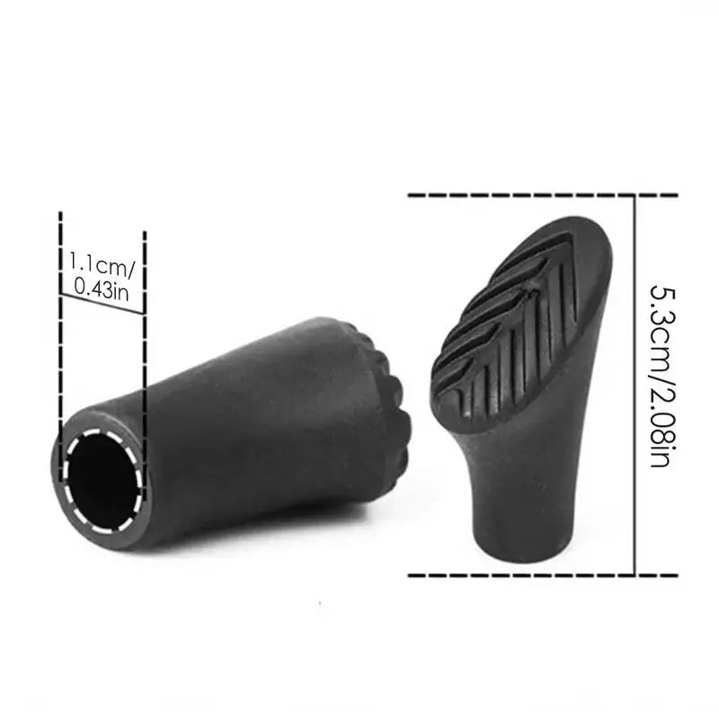 Hiking Sticks Tips Hiking Sticks Feet For Adventure Lightweight Elastic Trekking Stick Rubber Feet Walking Sticks Rubber Feet