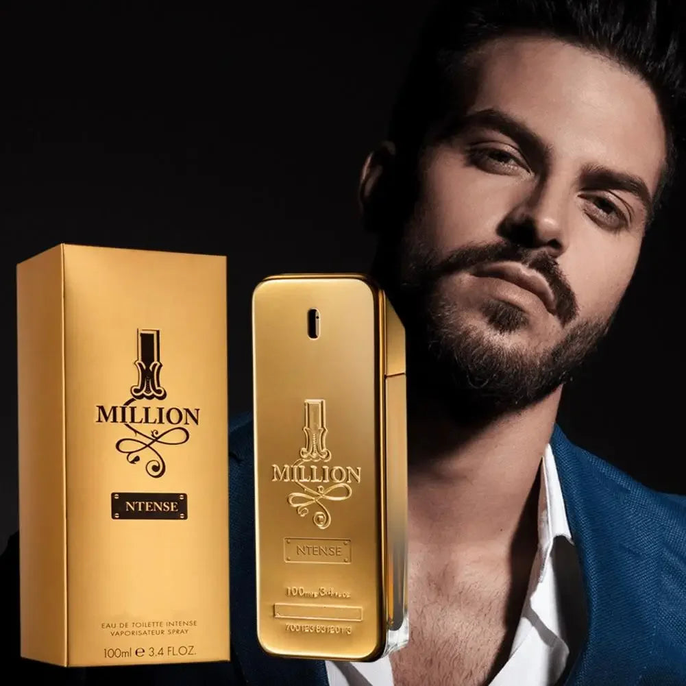 100ml Perfume Golden Million Gold Brick Extrait - Men's Long-Lasting Woody Perfume Men's Perfume Pray Fragrance