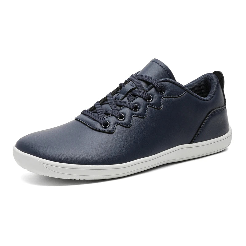 Wide Toe Box Barefoot Shoes for Women Men PU Leather Casual Shoes Zero Drop Dress Sneakers Outdoor Men Walking Shoes EU36-48