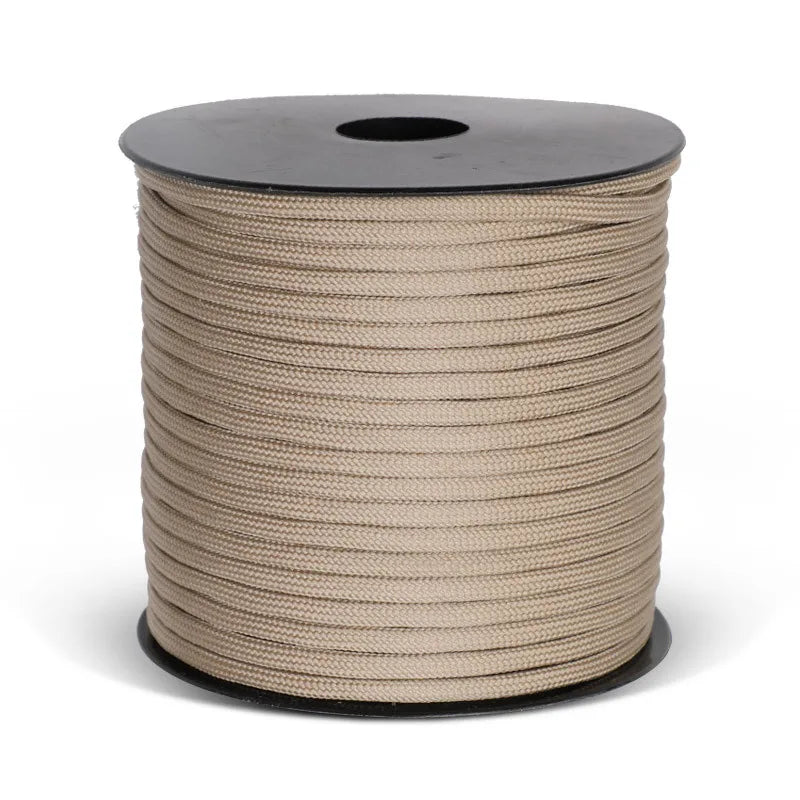 Military Paracord for Outdoor Survival, 9 Strand, 4mm, 650 Paracord, 50m, 100m, Tactical Parachute Cord, Camping, Weaving Rope