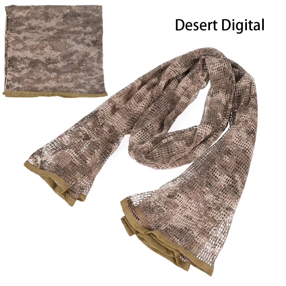 Camouflage Netting Tactical Mesh Net Camo Scarf Sports Hunting Shooting Wild Photography Sniper Camo Mesh Hiking Scarves
