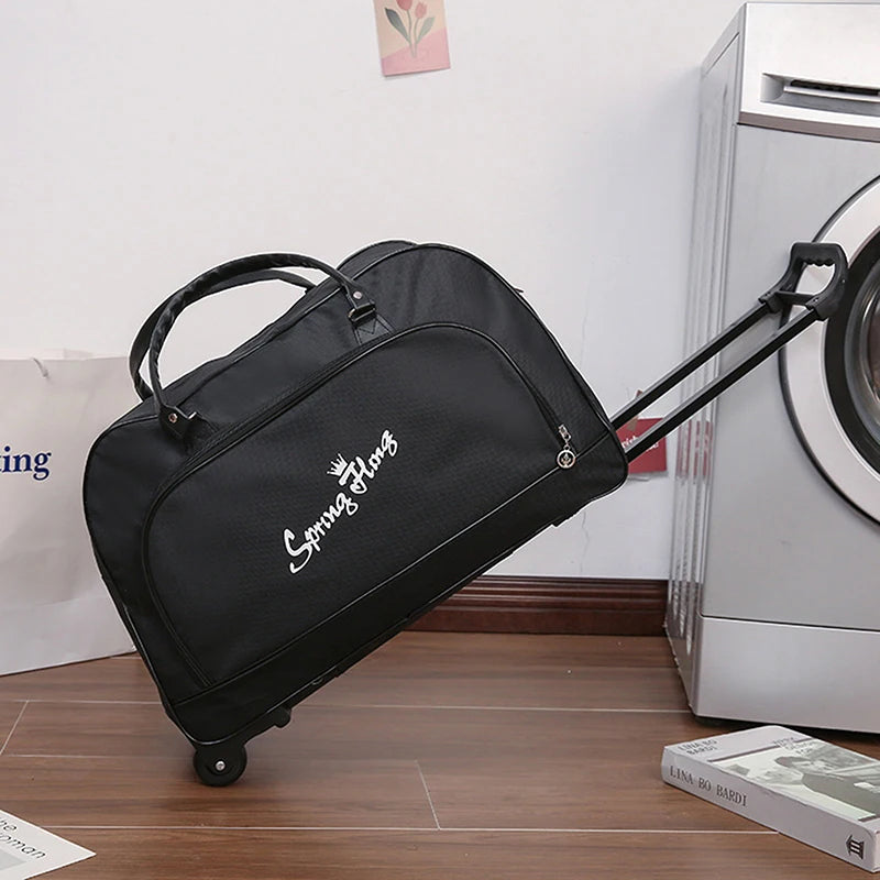 Large Capacity Trolley Bag Portable Waterproof Travel Suitcase Wheeled Bags Unisex Luggage With Wheels Oxford Carry-On Bags