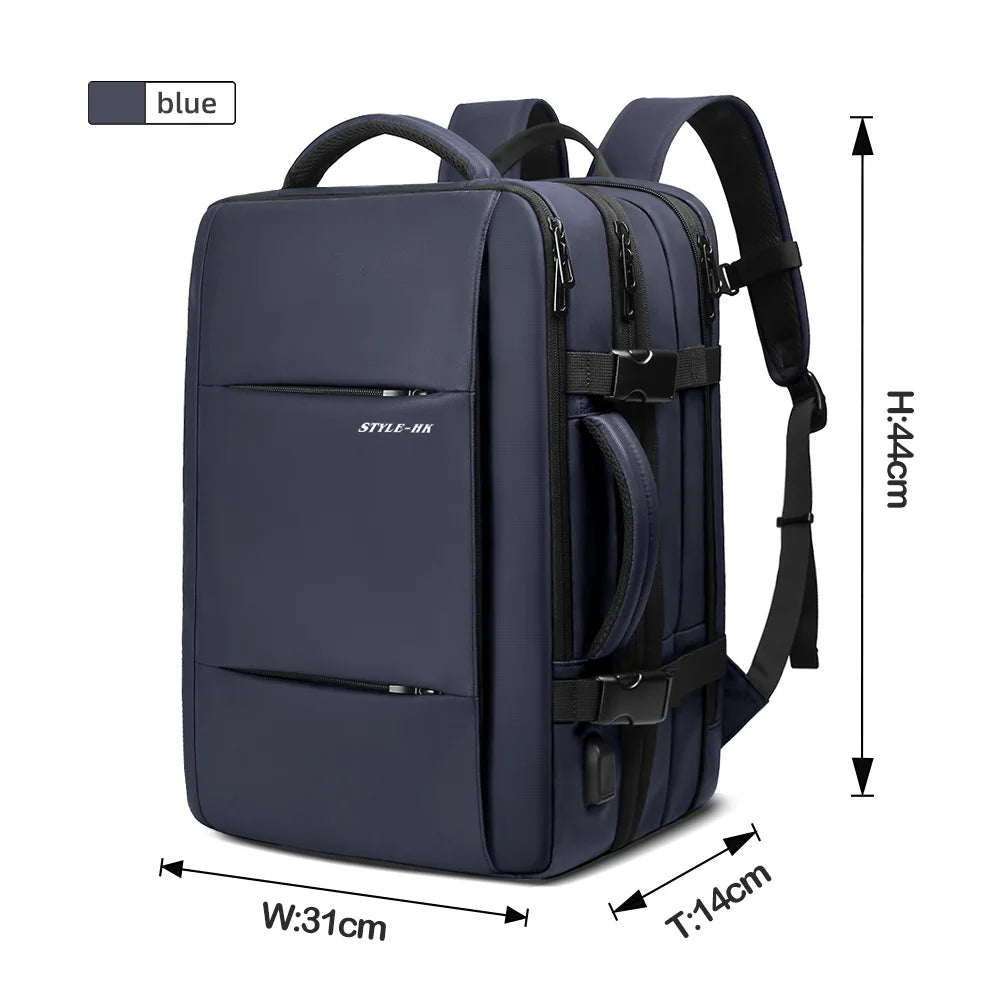 Heroic Knight Expandable Travel Backpack Men Work Backpack Big Capacity 15.6 Laptop Waterproof Backpack Casual College Schoolbag