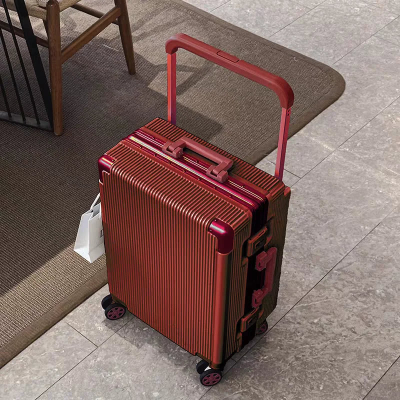 2025 New Wide Trolley Case Luggage Large Capacity 20/24/26 inch Plus Aluminium Frame ABS+PC Luggage Cabin Boarding Suitcase