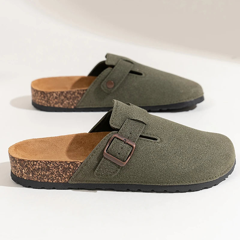 Men's Toe-Toe Slippers, Fashionable and Versatile, Thick-Soled, Wear-Resistant, Soft-Soled, Slip-On Casual Sandals