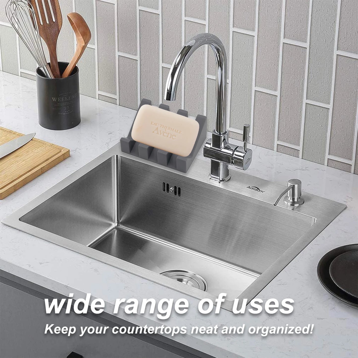1pc silicone drainage soapdish, automatic drainage soap rack, bathroom soap rack, bathroom accessories.