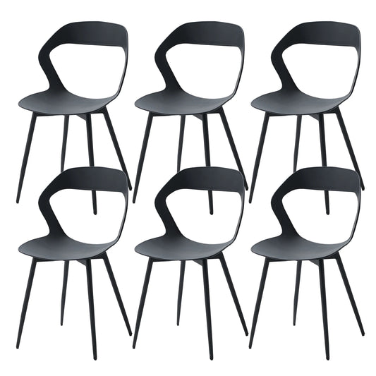 Set of 4 / 6 Scandinavia Dining Chairs for Dining Room Furniture Chair Nordic Designer Creative Household Backrest Chair