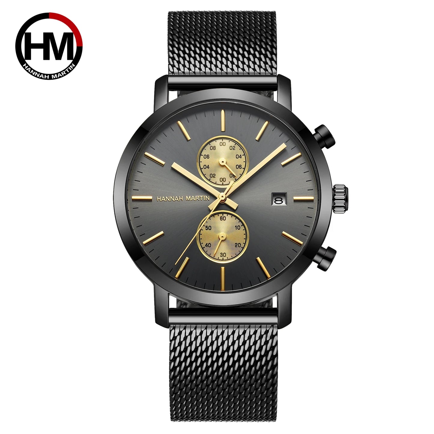 Men Watches Top Brand Fashion Multifunction Small Dial Stainless Steel Mesh Business Waterproof Wrist Watches Relogio Masculino