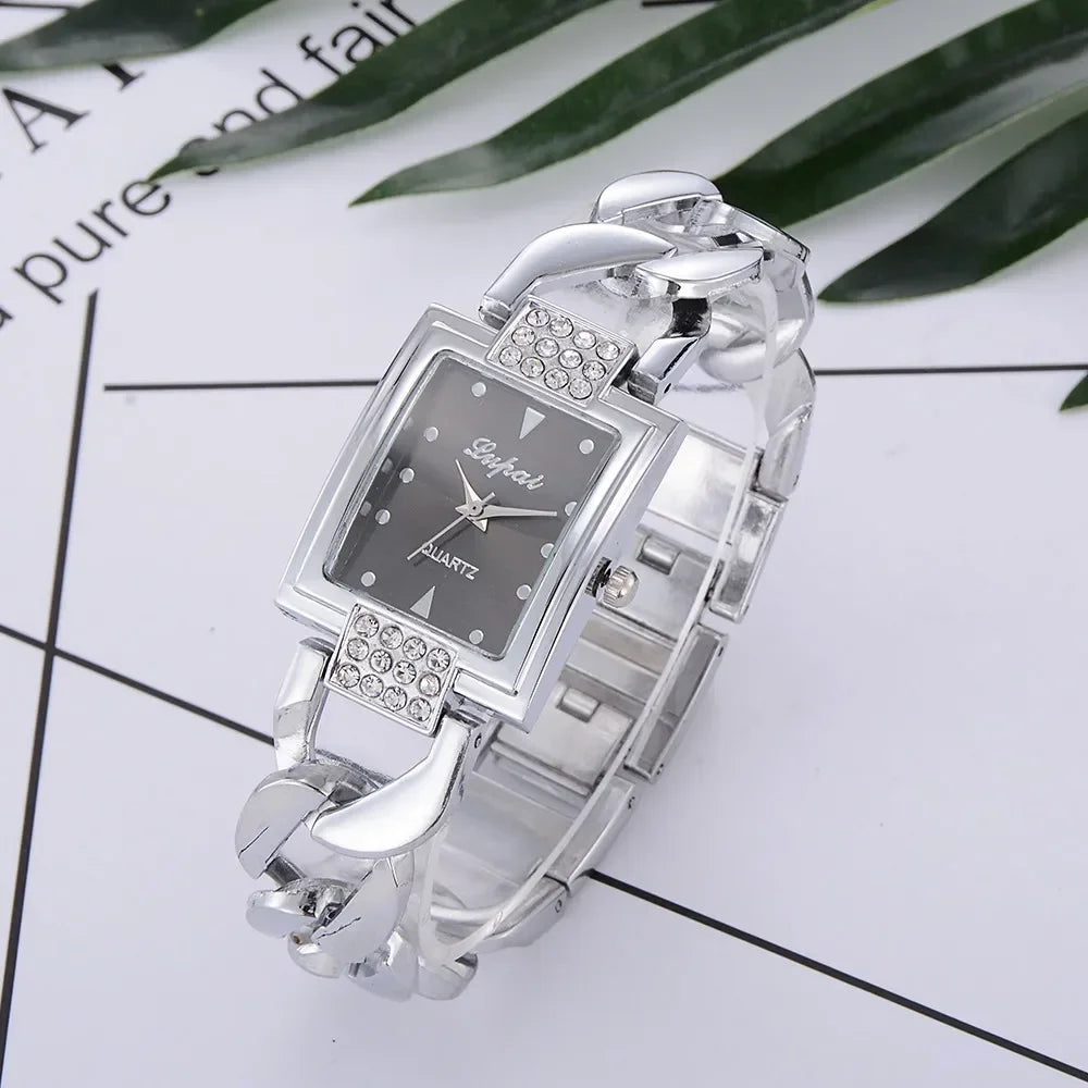 Women's Watches Top Brand Luxury Gold Bracelet Watch Women Watches Rhinestone Ladies Watch Clock Reloj Mujer Montre Femme