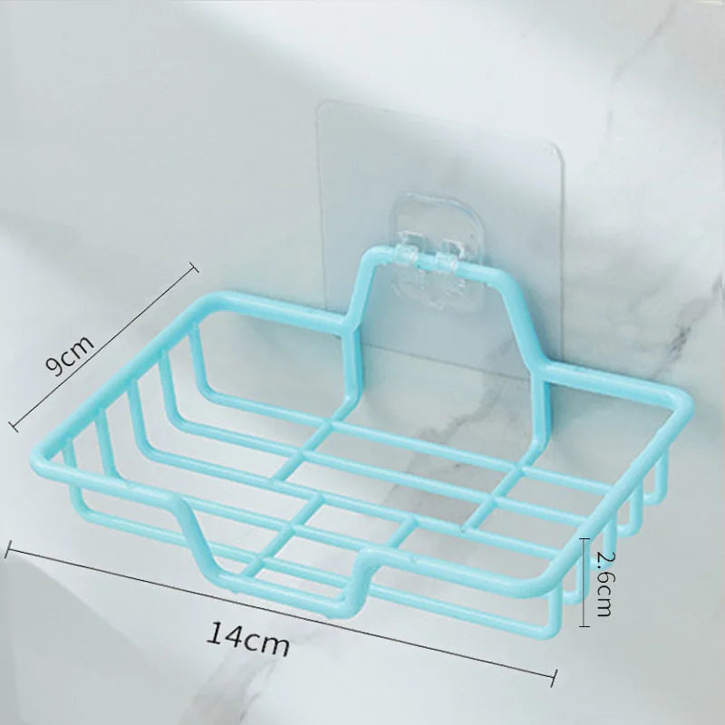 Super Suction Cup Soap Dish with drain water For Bathroom Soap Holder Kithcen Sponge Holder Soap container Bathroom Supplies