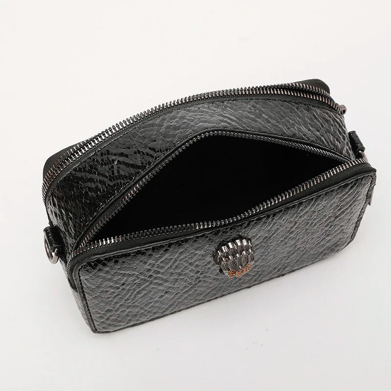 Women's Crossbody Bag Fashionable and Functional, Genuine Leather, Famous Designer Elegant Detail