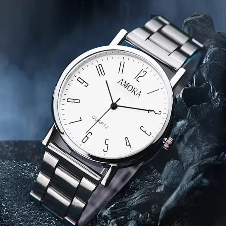 Man Watches Business Wristwatches Luxury Leather Strap Analog Quartz Watches for Men Clock Casual Men Women Watch Reloj Hombre