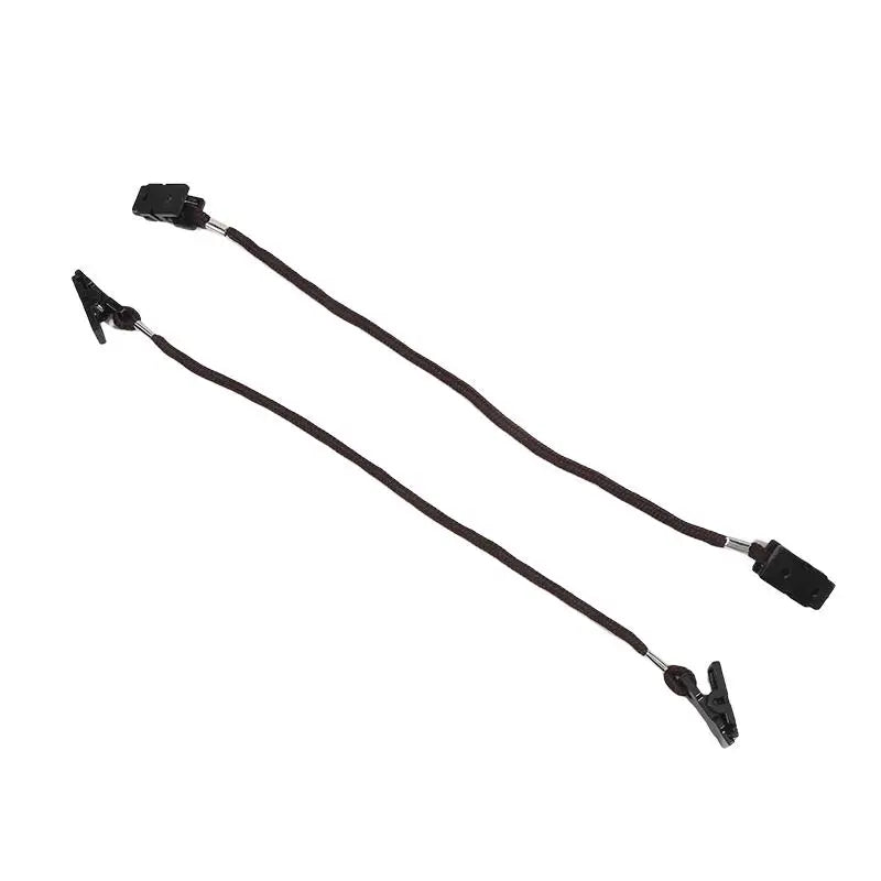 2Pcs Cap Wind-proof Rope Hat Clips Cap Retainer Outdoor Scarf Clip Lanyard Rope Cord For Camping Hiking Travel Equipment