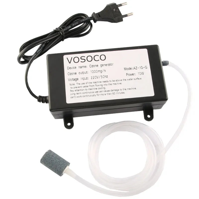 VOSOCO Ozone Generator Ozonizer Water Air Purifier Fruit Vegetable Meat Clean Fish Tank Kitchen Toilet Deodorization 1000mg