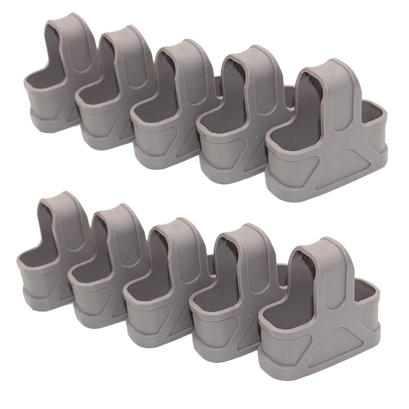 6/10PCS Tactical 5.56 Magazine Pouch Rubber Holster Glove Sleeve Cover M4 Mag Pouch Holder Carry Case Hunting Shooting Accessory
