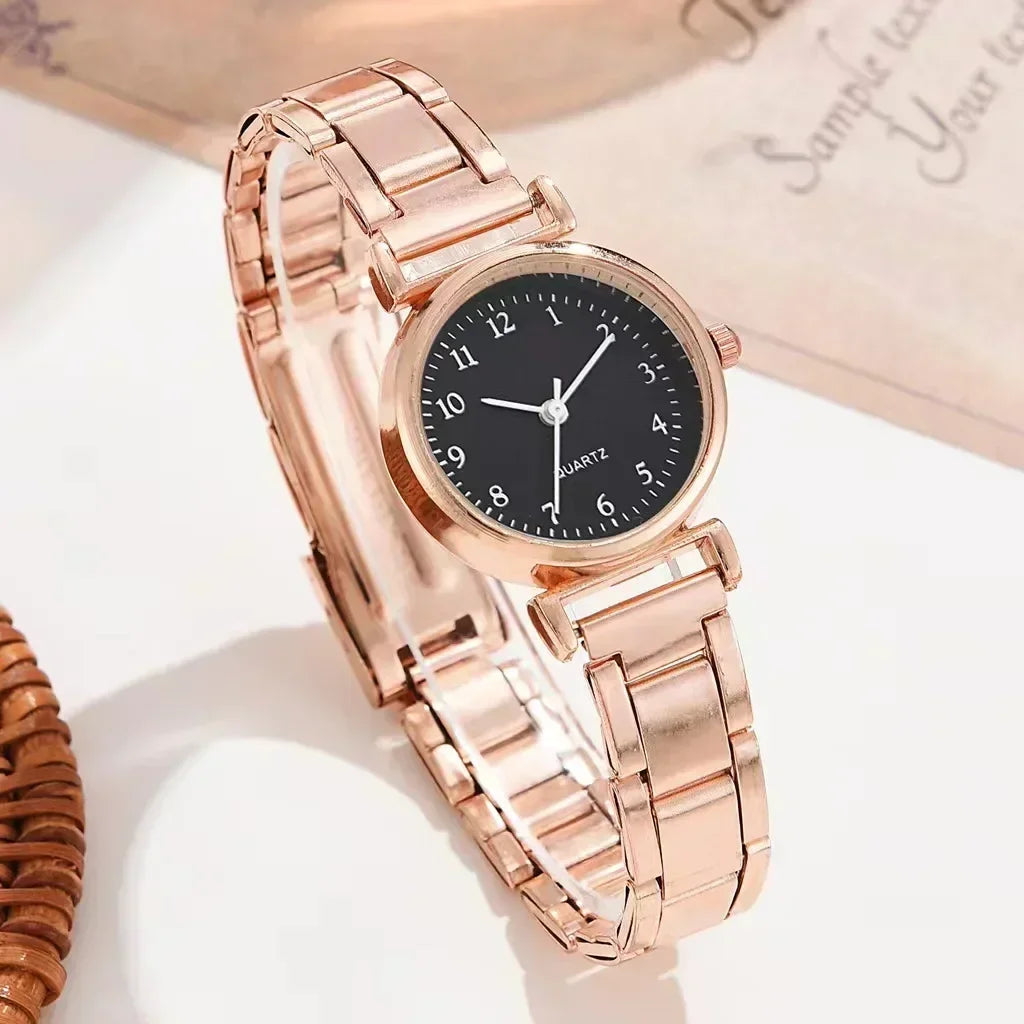Luxury Wrist Watches for Women Fashion Analog Quartz Watch Stainless Steel Strap Ladies Watch Casual Digital Bracele Watch