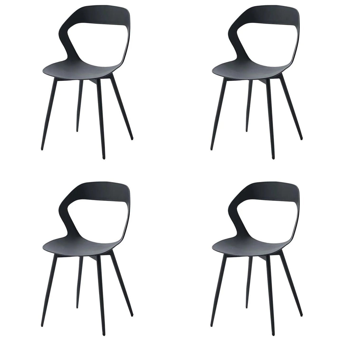 Set of 4 / 6 Scandinavia Dining Chairs for Dining Room Furniture Chair Nordic Designer Creative Household Backrest Chair