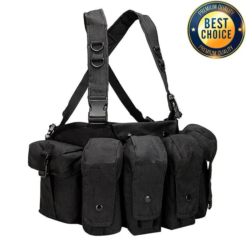Tactical Vest MOLLE CS Training Equipment Hunting Chest Vest Security Quick Release AK Belly Pocket Vest Hunting Equipment