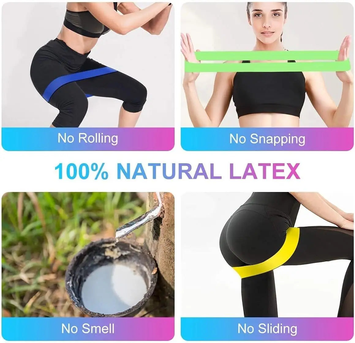 Yoga Ring Resistance Band Set Rubber Fitness Equipment Strength Training Body Pilates Strength Home Gym