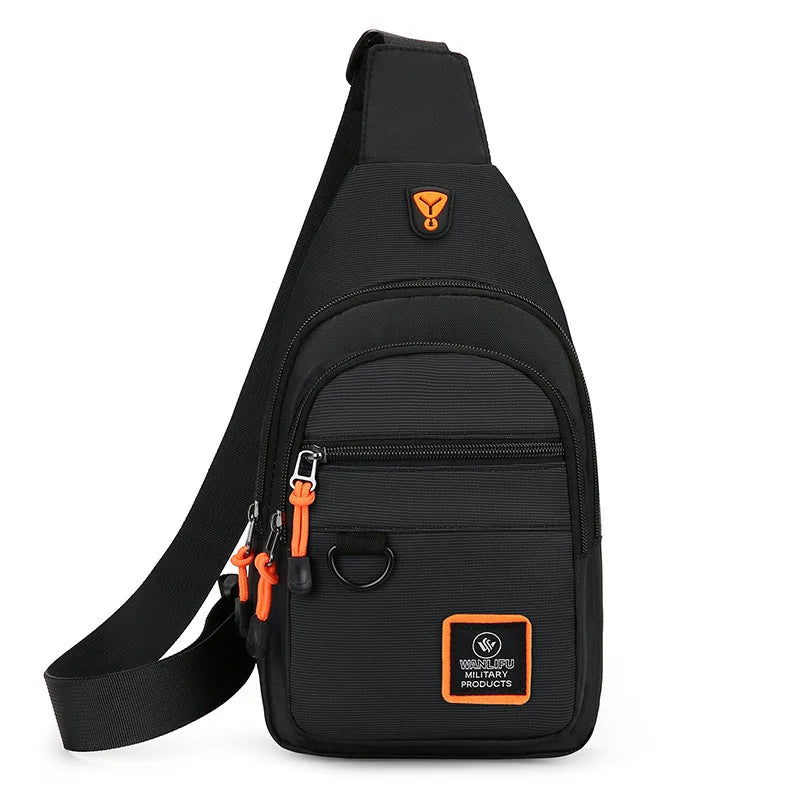 Men's Chest Bag Casual Messenger Bag MultiFunctional Crossbody Bags For Husband Male Korea Shoulder Bag Sport Outdoor Chest Pack