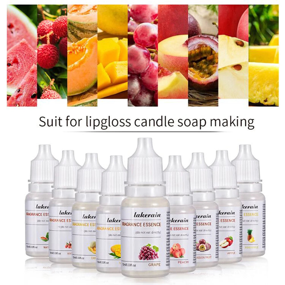 24 Flavors Natural Flavor Essence For Handmade Cosmetic Lip Gloss Base Lipgloss DIY Safe Fragrance Flavoring Essential Oil